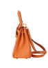 Kelly 25 in Retourne Togo Orange, bottom view
